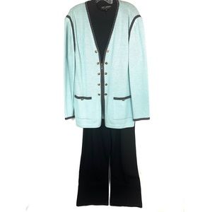 VTG St. John Collection 3 Piece Knit Pant Suit